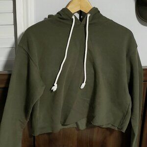 Cropped sage green hoodie UNUSED/NOT WORN